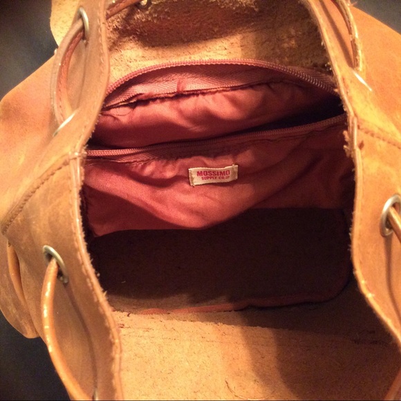 Mossimo brown leather backpack10.5”x10”x4” main image 6